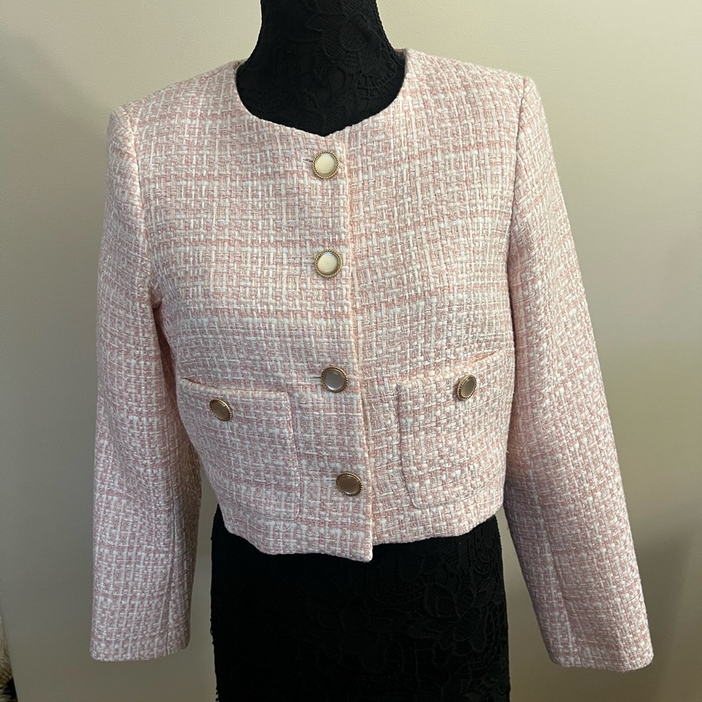 Joie Cropped Tweed Blazer